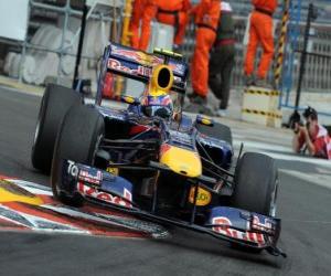 пазл Марк Уэббер - Red Bull - Монте-Карло, 2010